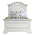 Cama de solteiro completa Westwood Olivia Youth Arch Top em branco escovado - Bambi Baby