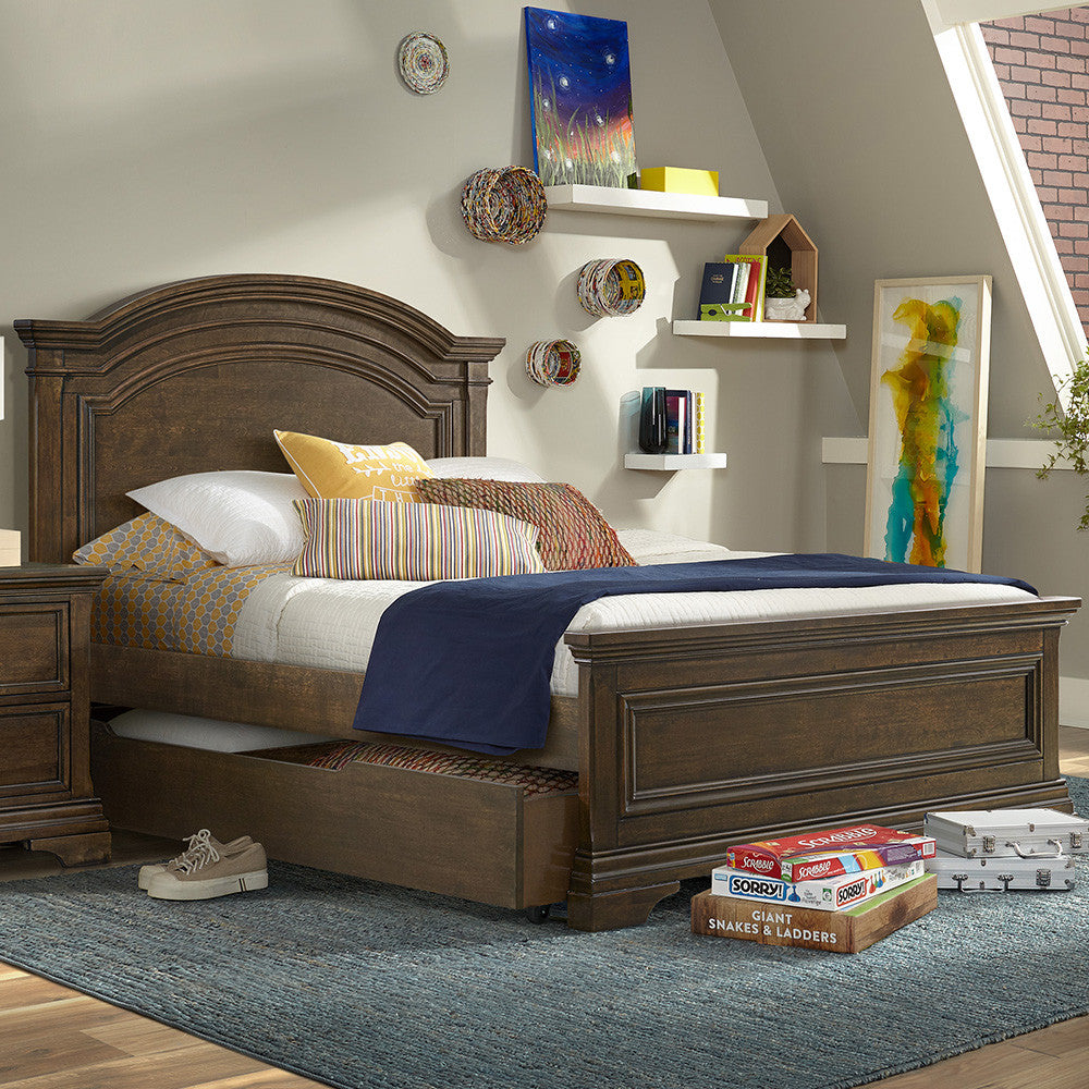 Westwood Olivia Youth Arch Top Complete Full Bed In Rosewood- Bambi Baby