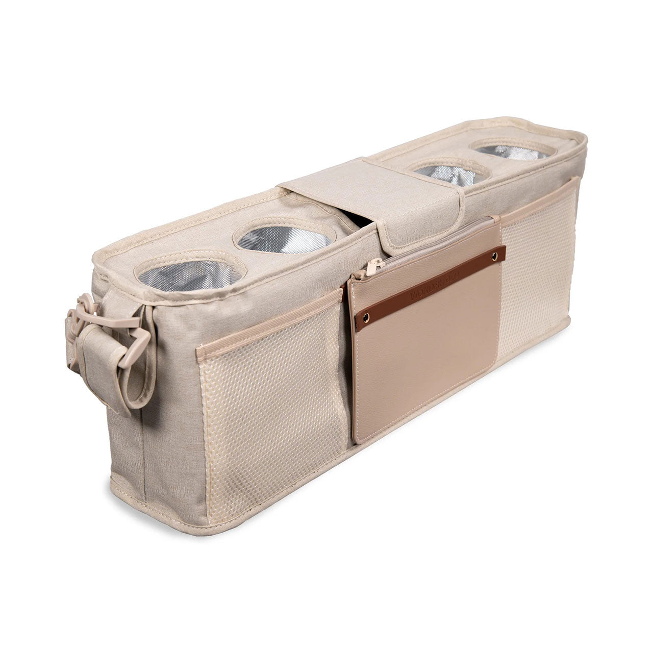 WonderFold Parent Console with 4 Insulated Cup Holders- Bambi Baby