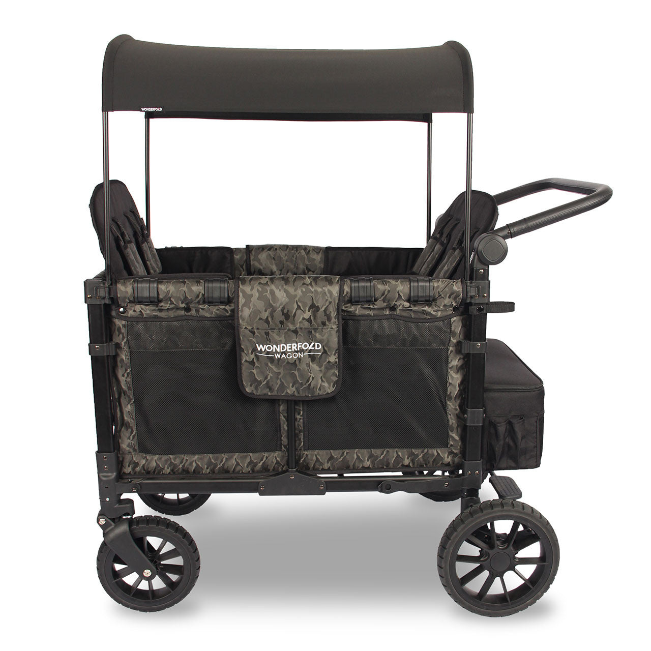 Carrinho de passeio Wonderfold W4 LUXE Quad Wagon em camuflagem verde sombra - Bambi Baby