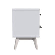 Mesa de cabeceira Westwood Rowan com 2 gavetas em linho cinza - Bambi Baby