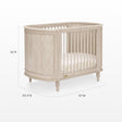 Bellini Provence 4-in-1 Oval Convertible Crib & Breathable Luxury Mattress - Bambi Baby