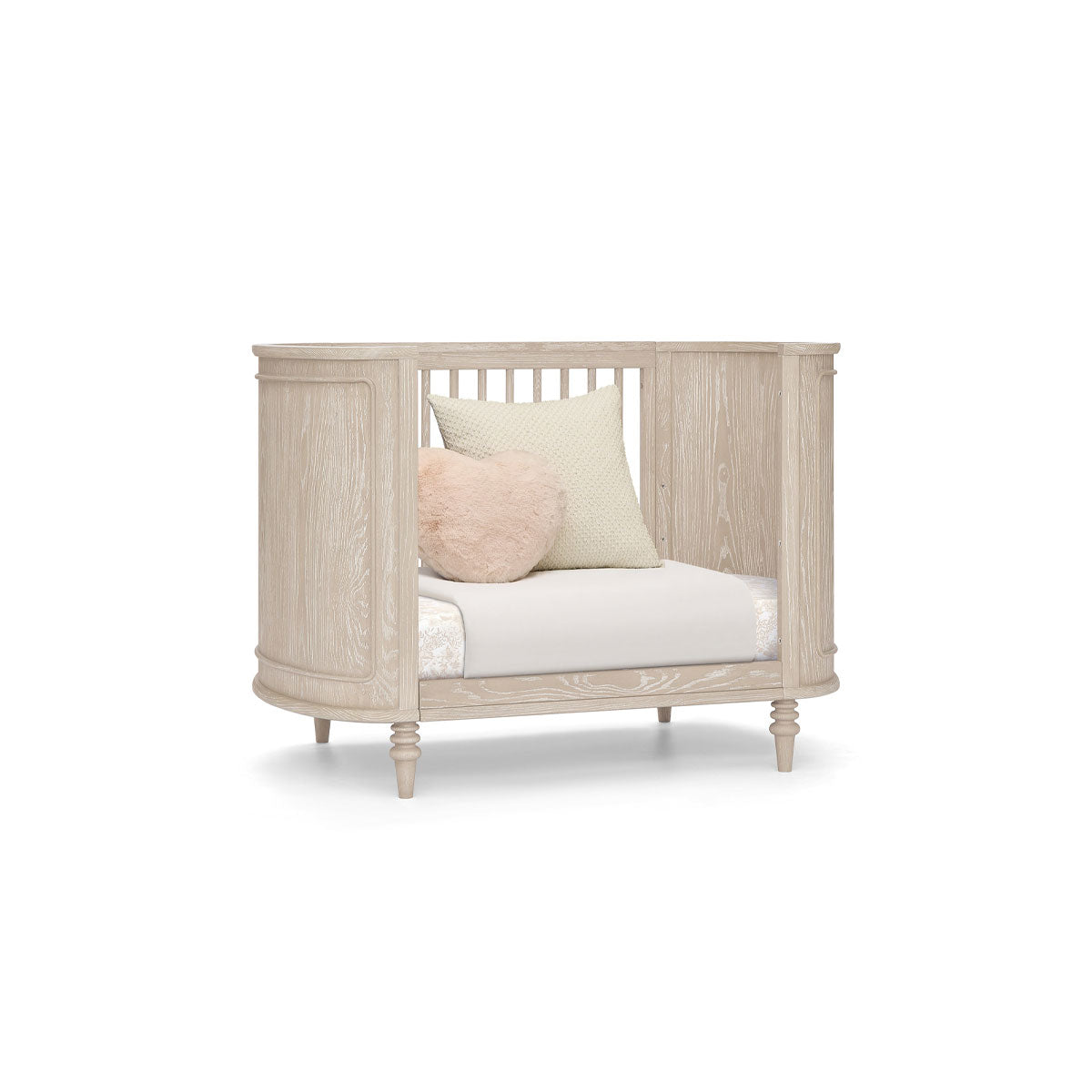 Bellini Provence 4-in-1 Oval Convertible Crib & Breathable Luxury Mattress- Bambi Baby