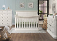 Sorelle Vista Elite Panel Flat top 4 and 1 crib - Brushed Ivory - Bambi Baby