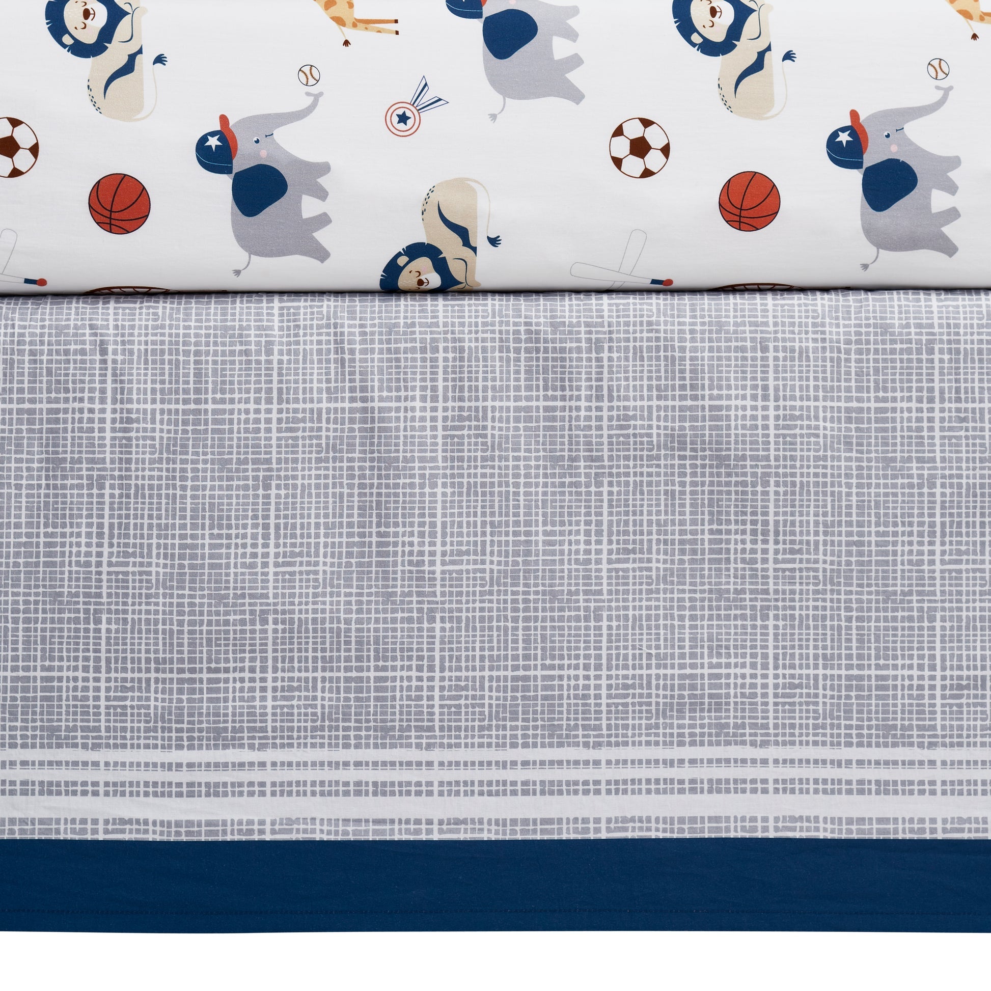 Oxford Baby Zoo Sports 3 pc Baby Crib Nursery Bedding Set- Bambi Baby