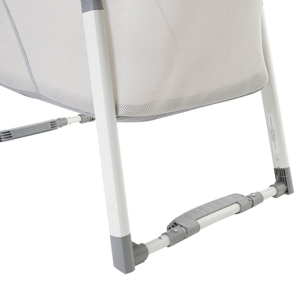 Venice Child Malibu Dreams Rocking Mini Bassinet in Gray- Bambi Baby