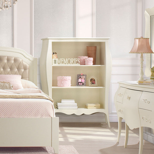 Natart Allegra Collection Bookcase in French White- Bambi Baby