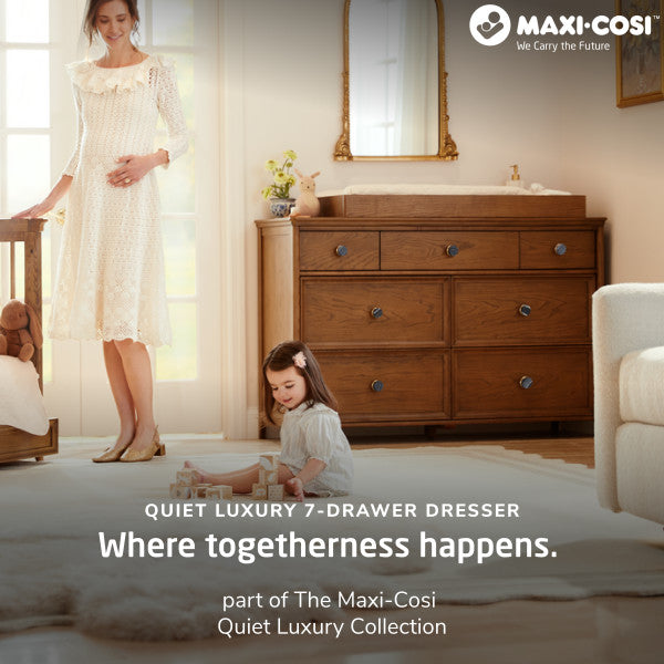 Maxi Cosi Quiet Luxury Double Dresser - Dolce Oak Stain- Bambi Baby