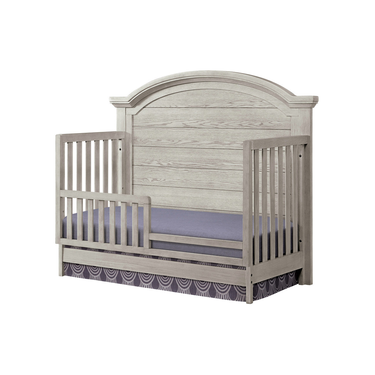 Westwood Foundry 2 Piece Nursery Set - Arched Crib and 6 Drawer in White Dove- Bambi Baby