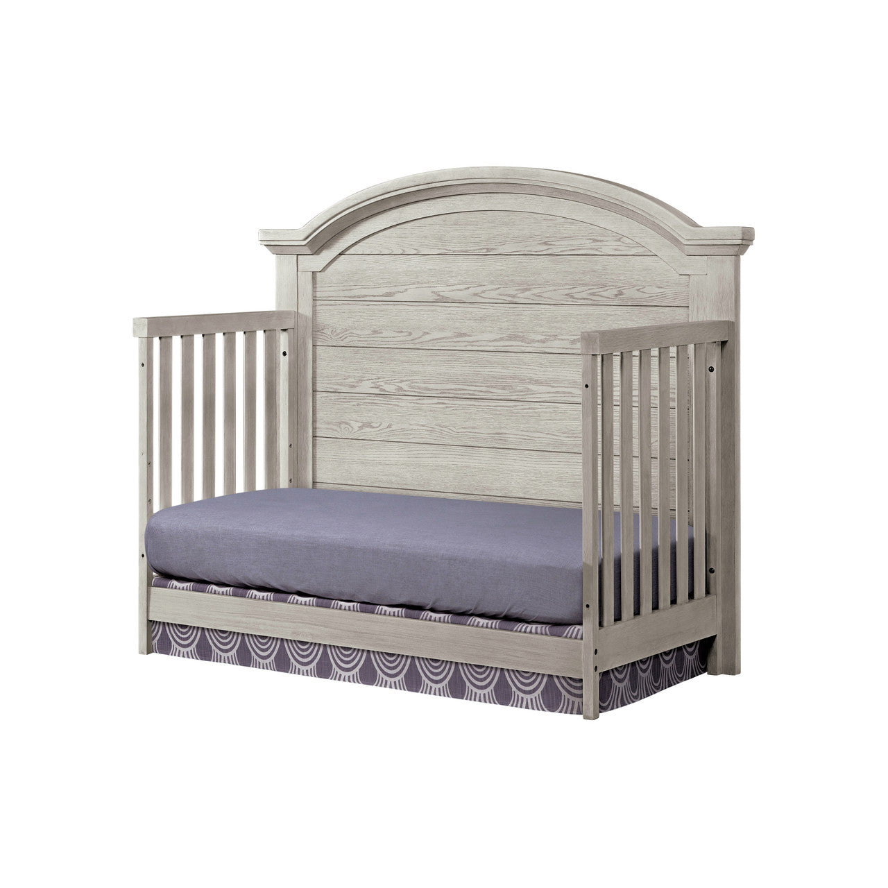 Westwood Foundry 2 Piece Nursery Set - Arched Crib and 6 Drawer in White Dove- Bambi Baby