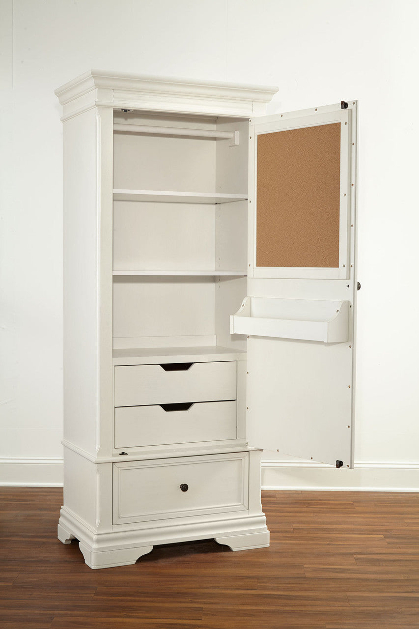 Stella Baby and Child Athena Collection Armoire in Belgium Cream- Bambi Baby