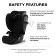 Silla elevadora de viaje plegable con respaldo alto CYBEX Solution G2 - Bambi Baby