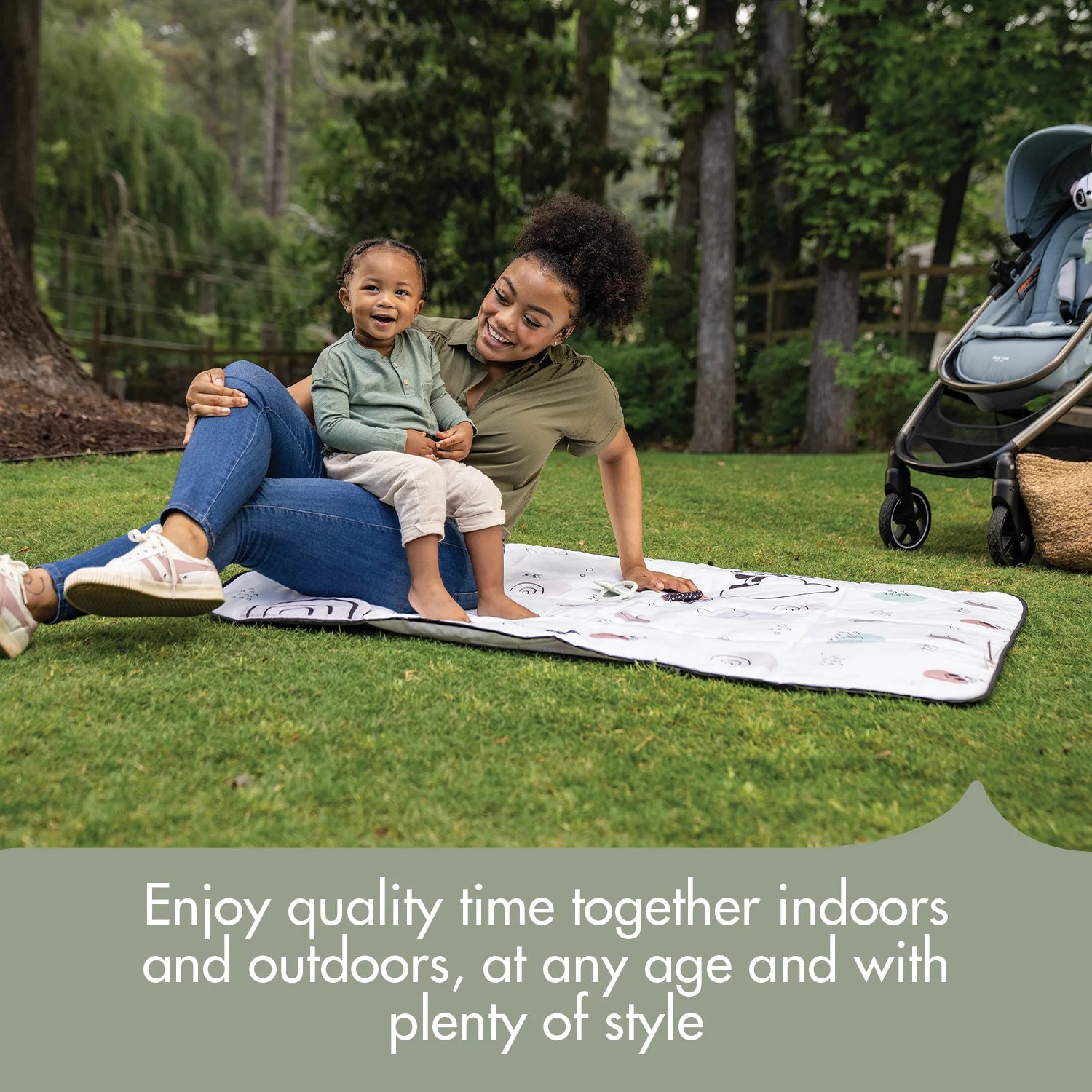 Tiny Love Black & White XL Outdoor Picnic Mat – Bambi Baby