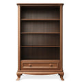 Toffee Wood Romina Antonio Nursery Bookcase with Drawer - Front View | Bambi Baby