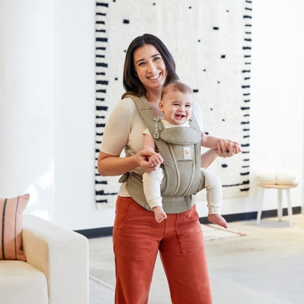 Ergobaby Omni Breeze Baby Carrier - Soft Olive Diamond- Bambi Baby