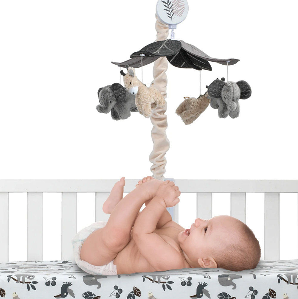Lambs & Ivy Baby Jungle Musical Mobile - Plays 20 minutes- Bambi Baby
