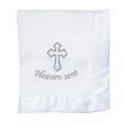 Lambs & Ivy Heaven Sent Baptism/Christening Baby Blanket - Bambi Baby