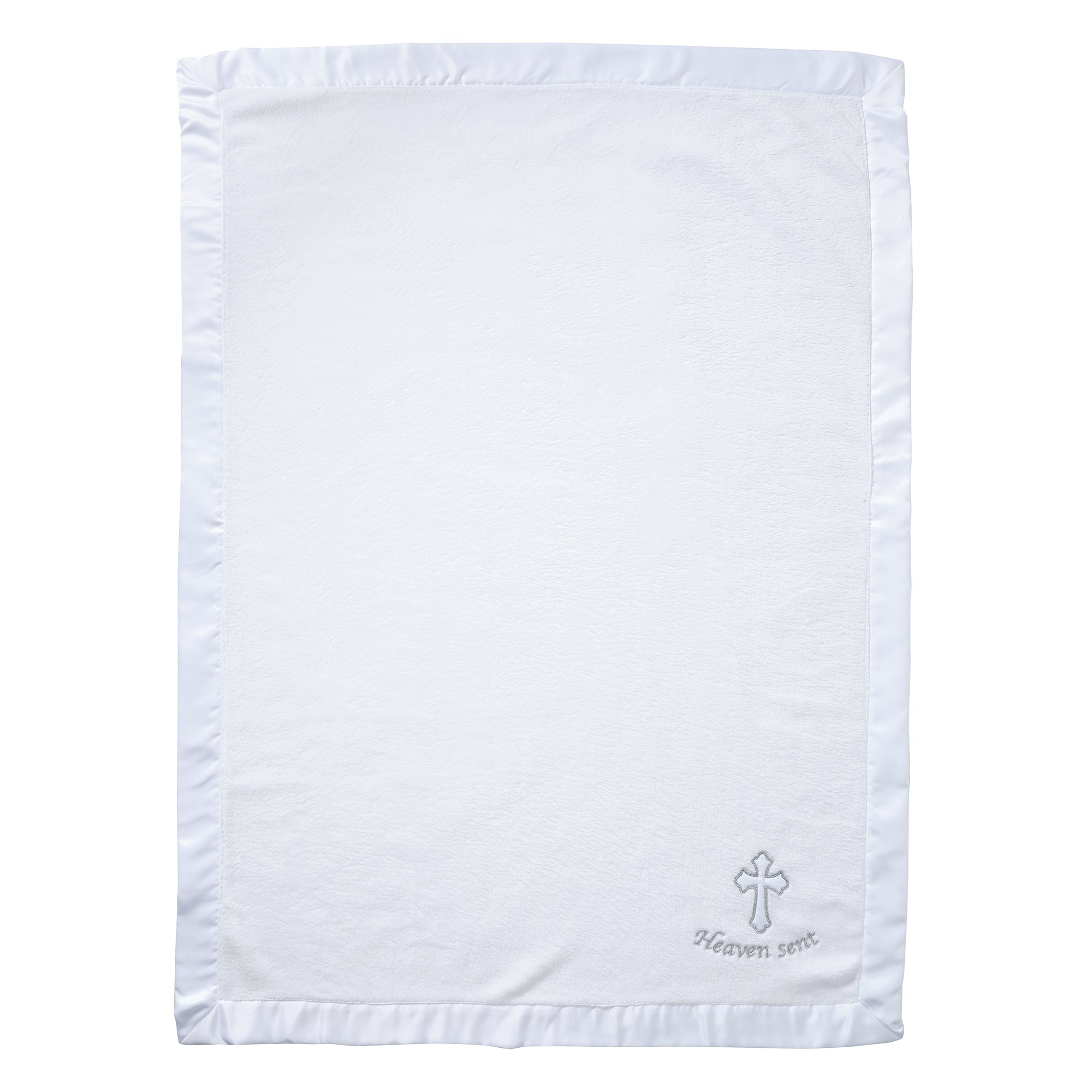 Lambs & Ivy Heaven Sent Baptism/Christening Baby Blanket- Bambi Baby
