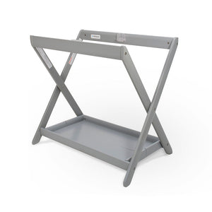 Grey UPPAbaby Bassinet Stand - Three-Quarter View | Bambi Baby