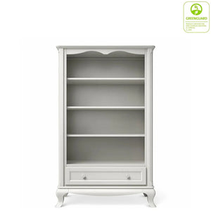 Dove Grey Romina Cleopatra Bookcase with Adjustable Shelves and Bottom Drawer - Front View | Bambi Baby