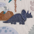 Lambs & Ivy Dino-Might 3-Piece Crib Bedding Set - Blue/Gray - Bambi Baby