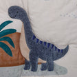 Lambs & Ivy Dino-Might 3-Piece Crib Bedding Set - Blue/Gray - Bambi Baby