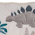 Lambs & Ivy Dino-Might 3-Piece Crib Bedding Set - Blue/Gray - Bambi Baby
