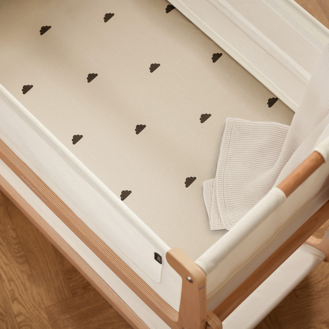 Snuz Bassinet 2 Pack Fitted Sheets - Sand Cloud- Bambi Baby