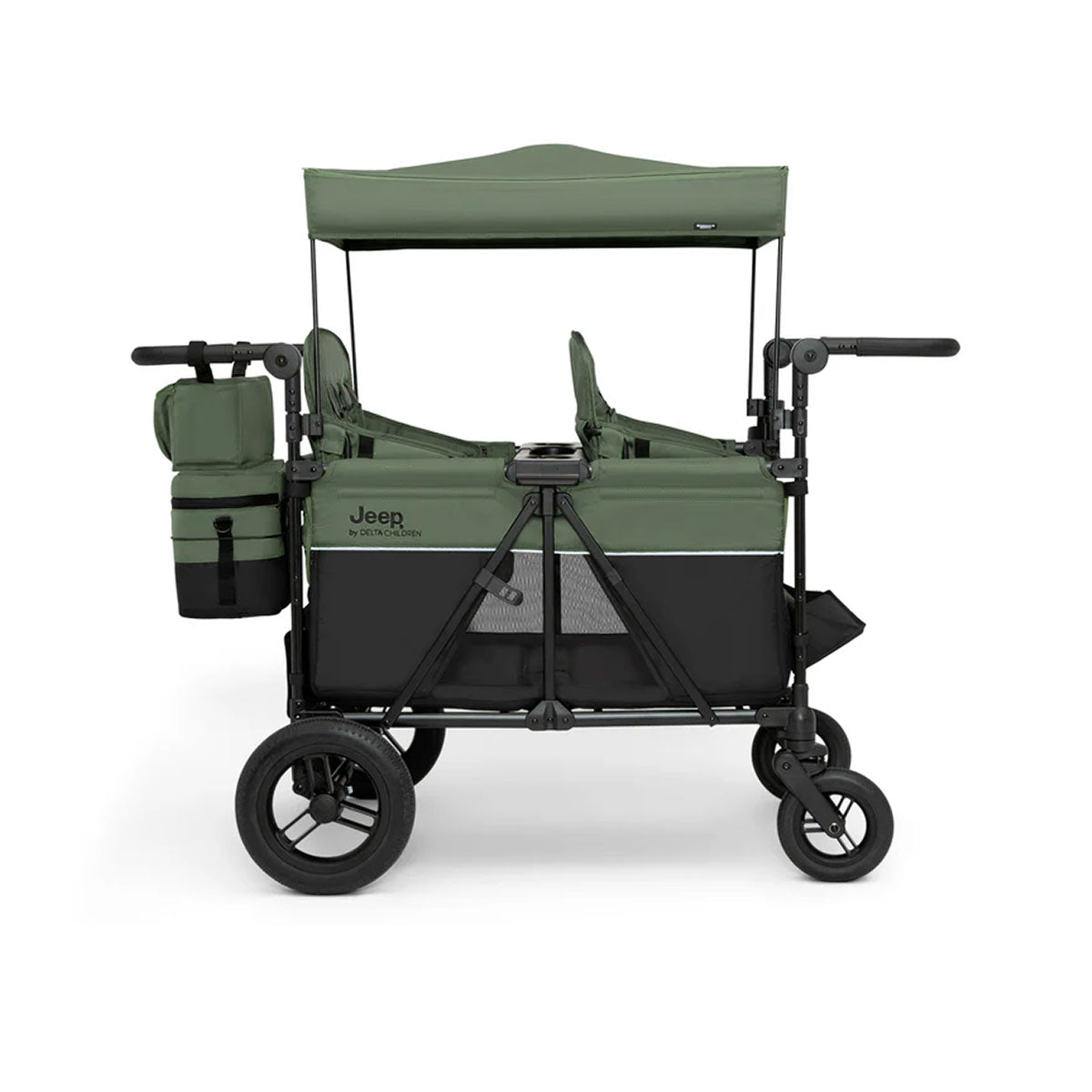 Jeep Wrangler Deluxe 4 Seater Stroller Wagon By Delta Children- Bambi Baby