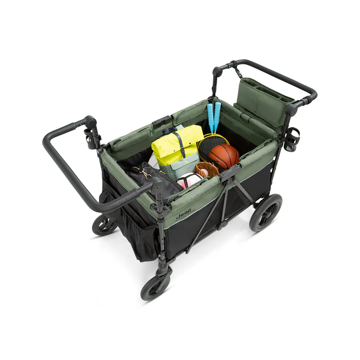 Jeep Wrangler Deluxe 4 Seater Stroller Wagon By Delta Children- Bambi Baby