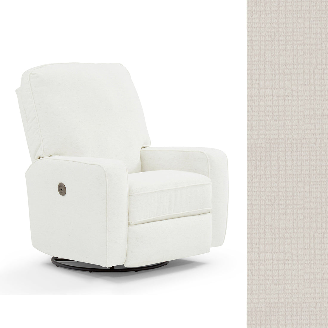 Storytime by Best Chairs Bilana Power Swivel Glider Recliner- Bambi Baby