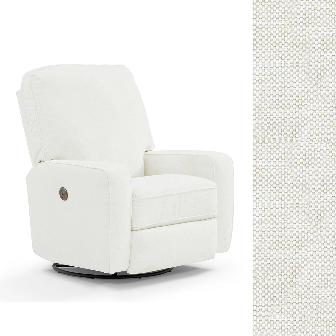 Storytime by Best Chairs Bilana Power Swivel Glider Recliner- Bambi Baby