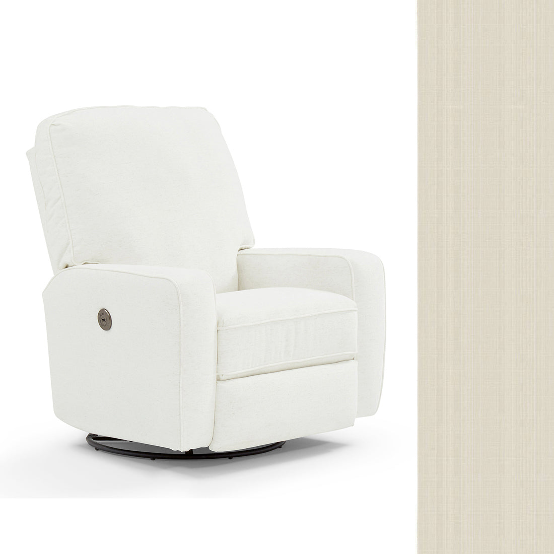 Storytime by Best Chairs Bilana Power Swivel Glider Recliner- Bambi Baby