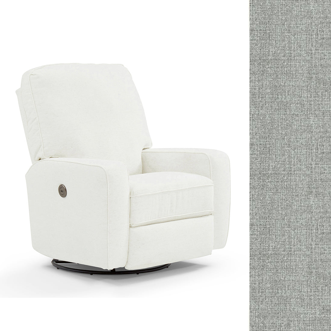 Storytime by Best Chairs Bilana Power Swivel Glider Recliner- Bambi Baby