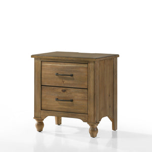 Sand Dune Wood Westwood Highland Nursery Nightstand 2 Drawers - 3/4 Angle View | Bambi Baby
