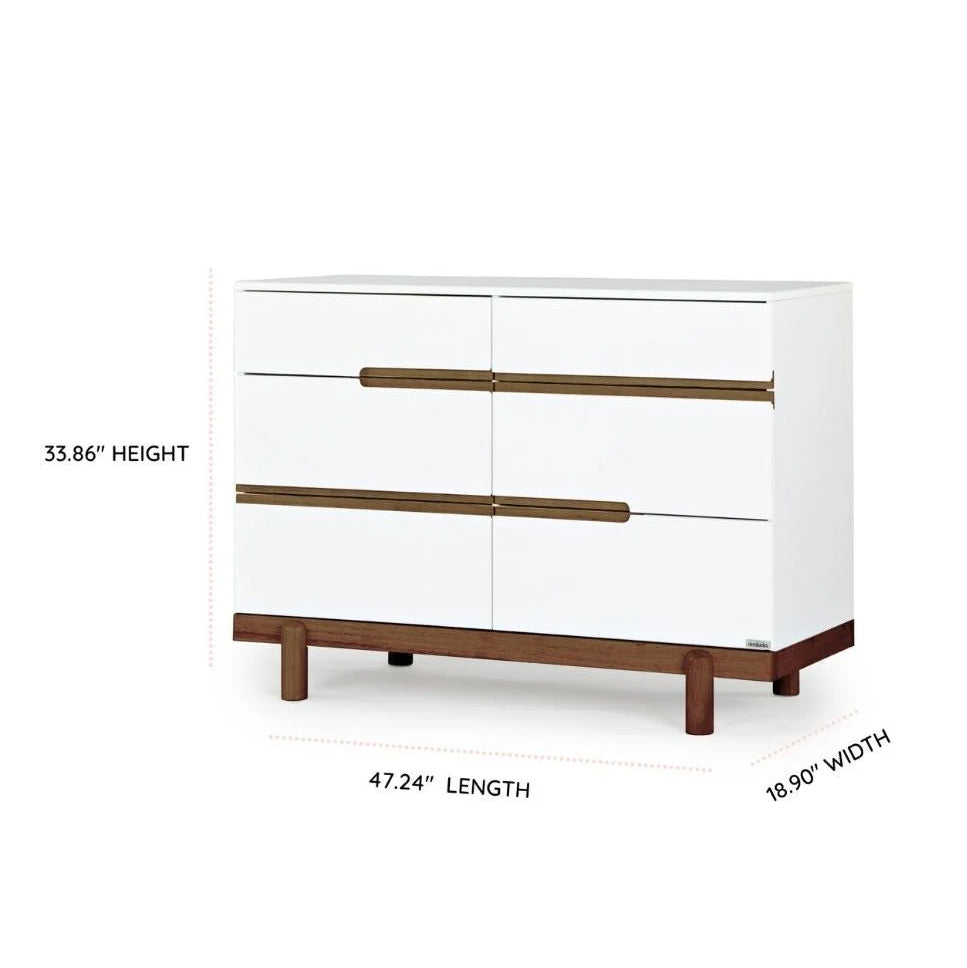dadada Bliss 6-Drawer Dresser- Bambi Baby