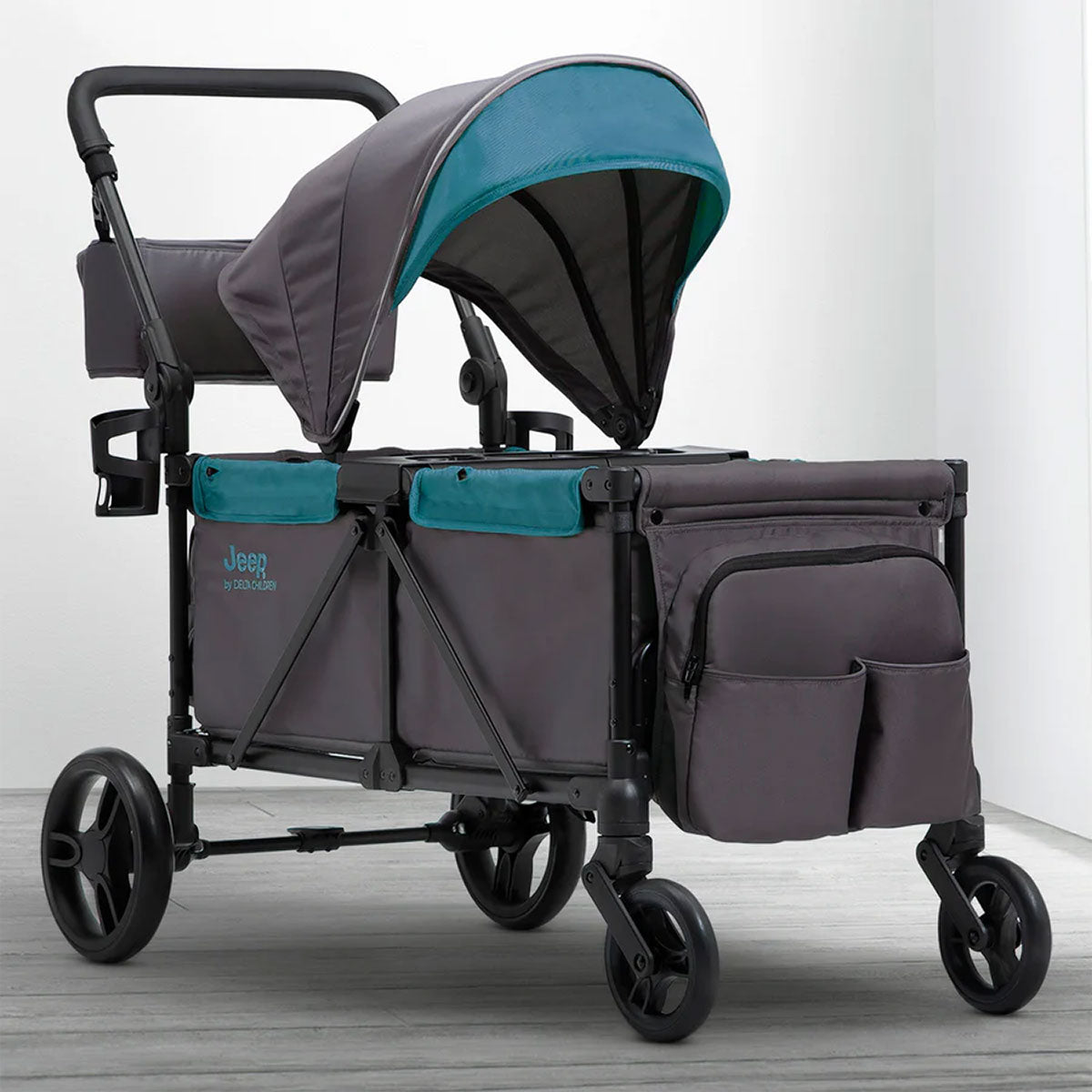 Jeep Sport All-Terrain Stroller Wagon by Delta Children (Grey/Blue Moon)