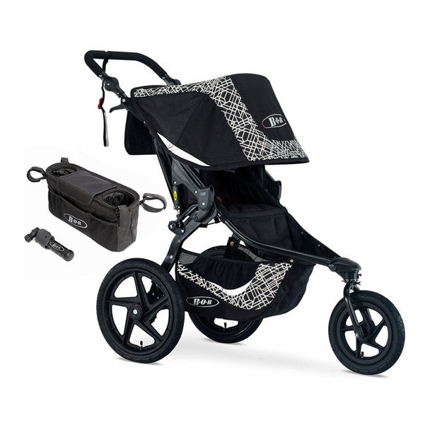 BOB Revolution Flex 3.0 Stroller Bundle in Lunar Black- Bambi Baby