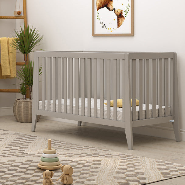 dadada Boston Collection Baby Crib in Gray- Bambi Baby