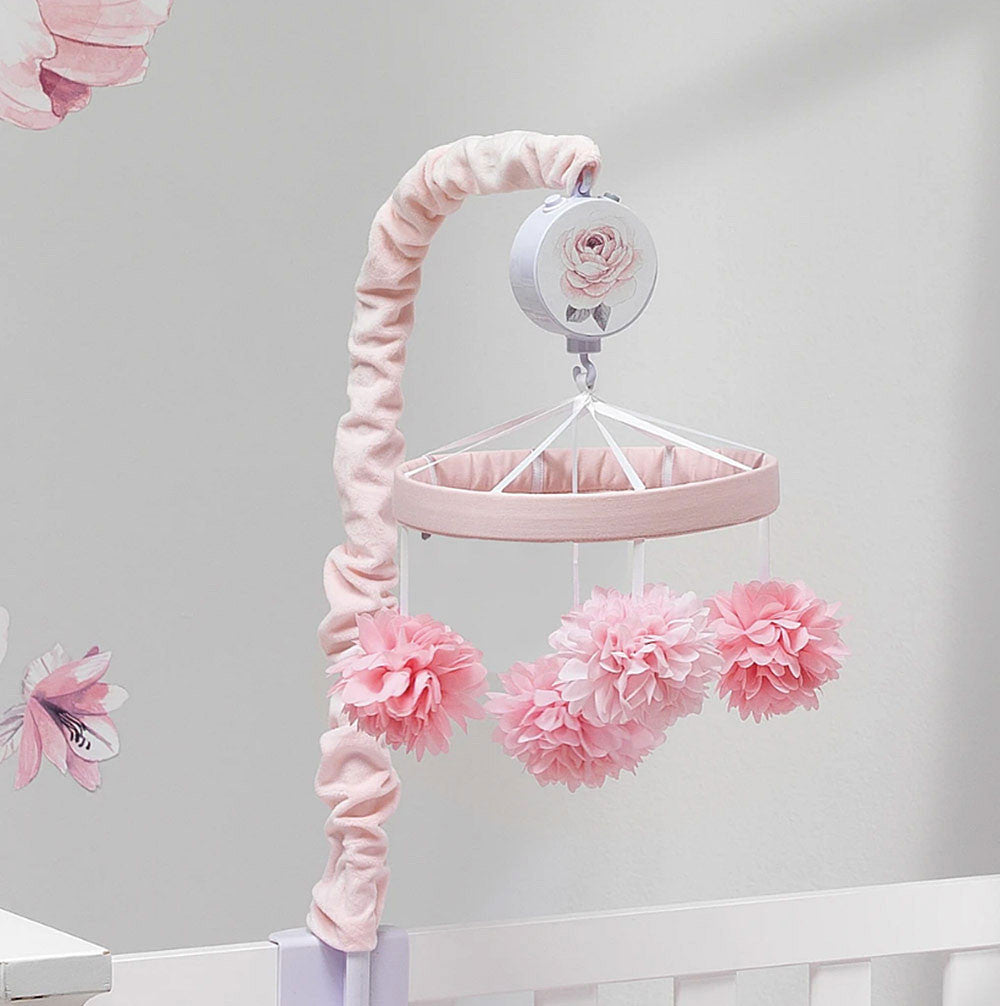 Lambs & Ivy Botanical Baby - Signature Musical Mobile - Plays 20 minutes- Bambi Baby