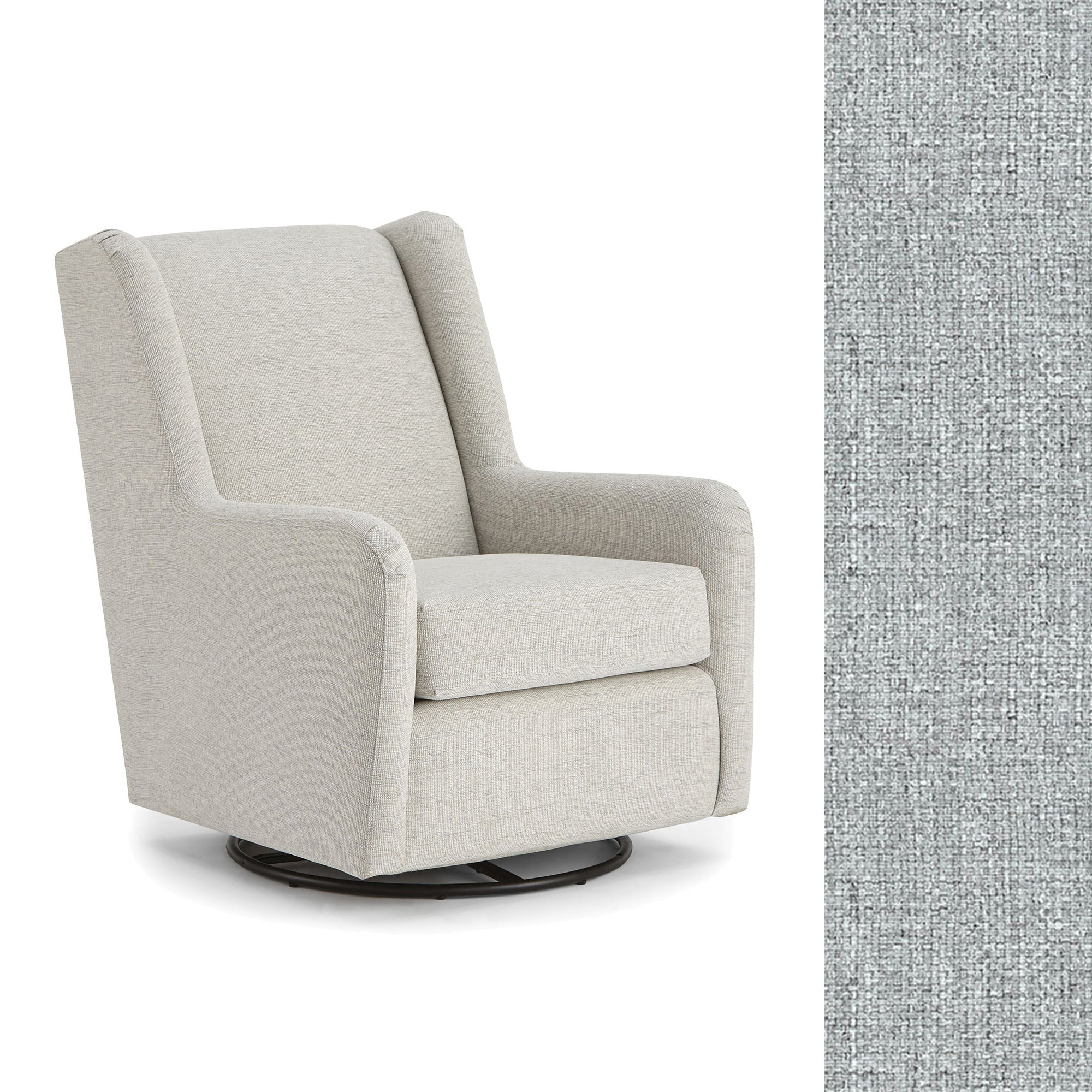Storytime by Best Chairs Brianna Swivel Glider- Bambi Baby