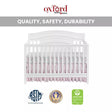 Oxford Baby Briella 4 in 1 Convertible Crib - White - Bambi Baby