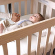Lullaby Earth Breathe-Safe Breathable Mini Crib Cover - White - Bambi Baby