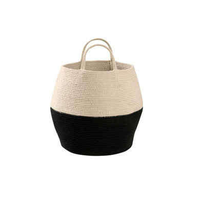Lorena Canals Basket Zoco Preto-Natural- Bambi Baby