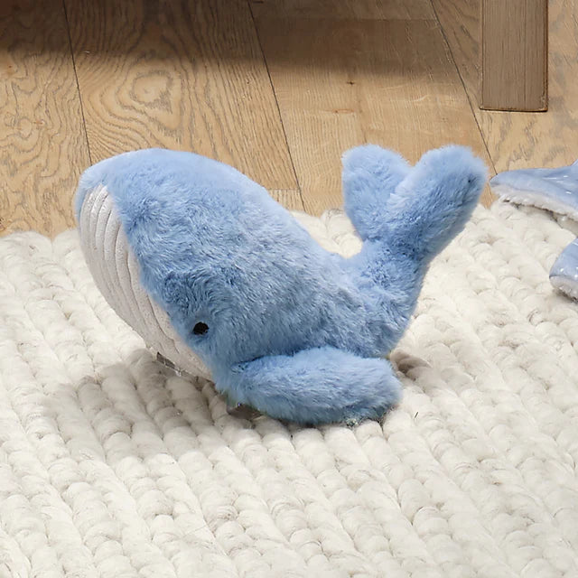 Lambs & Ivy Plush Bubbles & Squirt Soft Plush Blue Whale Stuffed Animal Toy- Bambi Baby