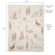 Lambs & Ivy Signature Bunny Hop Organic Cotton Muslin 3-Piece Crib Bedding Set - Bambi Baby