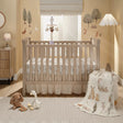 Lambs & Ivy Signature Bunny Hop Organic Cotton Muslin 3-Piece Crib Bedding Set - Bambi Baby