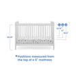 Delta Children Saint 4-In-1 Convertible Crib - Bambi Baby