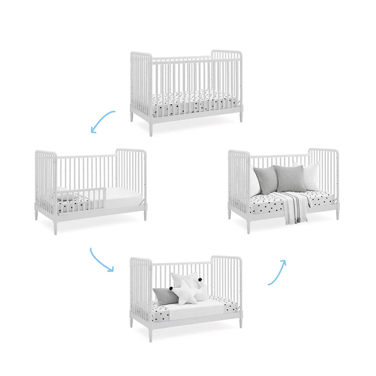 Delta Children Saint 4-In-1 Convertible Crib- Bambi Baby