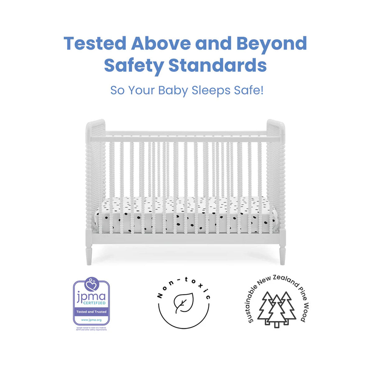 Delta Children Saint 4-In-1 Convertible Crib- Bambi Baby